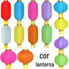 Direto da Fábrica Cor Vermelha Lanterna de Abóbora Cera Festival do Meio Outono Exterior Impermeável Seda Amarelo Verde Azul Roxo Layout Dobrável