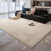 Alfombra para sala de estar, alfombra de sofá estilo minimalista italiano nuevo, lujo ligero, alta gama, lavable y limpiable, tapete impermeable gris simple