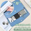 Carpeta de Archivo de Cuero Carpeta A4 Bolsa para Archivos Botón de Presión Engrosado Impermeable Bolsa de Almacenamiento para Negocios Se Puede Imprimir Logo Venta al por Mayor