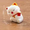 Paisaje en miniatura, linda figura de gato de la suerte de Año Nuevo, adorable decoración DIY, accesorio de bolsa sorpresa, pequeño adorno de escritorio o para coche