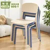 Silla de Comedor de Plástico Engrosada Wwxm484 Taburete Moderno Simple con Respaldo Silla para Mesa de Comedor Nórdica para el Hogar Cómoda para Sentarse Largo
