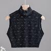 Cuello Falso para Mujer, Cuello Falso Versátil con Suéter, Nuevo Estilo, Encaje, Otoño e Invierno, Camisa Interior Base Sexy de Gama Alta, Chaleco Vacío de Bruja