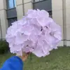 Flor Artificial de Hortensia No Tejida de 5 Piezas Accesorios de Boda Base Decoración Flor Falsa Venta al por Mayor