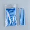 Consumibles Dentales Materiales Desechables Tubo de Succión de Saliva Cirugía de Implantes Dentales Tubo de Codo Popote de Plástico Oral Fabricante Mayorista