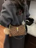 Guess Gs Transfronterizo Nuevo Estilo Europeo y Americano Bolso Cruzado Estampado de Gran Capacidad Empalme de Cadena Cierre G Cruzado Bolso de Hombro Bajo el Brazo para Mujer