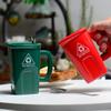 Cubo de Basura Taza Baño Cerámica Taza de Café Mujer Lujo Ligero Divertido Vaso de Agua Niños Extraño Extraterrestre Taza de Té