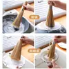 Cepillo para Ollas de Bambú Natural, Cepillo Tradicional para Limpiar Ollas, Cepillo de Bambú para Ollas, Cepillo para Platos de Cocina, Cepillo de Limpieza para el Hogar, Cepillo de Bambú para Cocinar