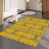 Tapete Minimalista Moderno para Sala de Estar, Tapete de Veludo Cristal para Mesa de Centro, Tapete de Luxo Leve de Alta Qualidade com Padrão de Folhas para Quarto ao Lado da Cama