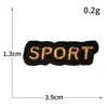 Insignia de Abeja Corona Hilo Dorado y Plateado Tamaño Pequeño Parche Adhesivo Bordado por Computadora Tela Bordada Letra Deportiva Parche Adhesivo