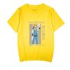 Wen Hao Perro Salvaje Animación Alrededor Tai Dazai Zhongyuan Ocio Dibujos Animados para Mujer Camiseta de Manga Corta para Mujer Mismo Estilo para Parejas