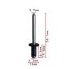 90269-06017 90269-A Es Adecuado para Toyota Highlander Corolla Remaches de Acero para Puerta Exterior del Tanque de Combustible