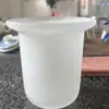Taza para Inodoro Taza para Cepillo de Inodoro Taza de Cerámica Mate Estante de Almacenamiento Vidrio Colgante Blanco Alto Baño Inodoro Cepillo de Inodoro