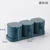 Conjunto de Caixas de Temperos para Cozinha com Tampas, Pote de Sal, Caixa de Armazenamento de Condimentos Doméstico com Colher