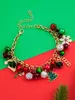 Pulseras Navideñas Nuevas de Venta Caliente Transfronteriza Pulseras Festivas de Moda Joyería de Copo de Nieve Navideño Papá Noel
