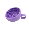 Criativo Tigela de Esfregar Bolinha Pequena Almofada de Limpeza Nova Tigela de Esfregar de Silicone Limpador de Pincéis de Maquiagem Ferramenta de Limpeza de Beleza