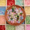 Pingente de Flor de Trevo de Vidro Flat Bead DIY Feito à Mão Joia Vintage Pulseira Pingente Brinco Grampo de Cabelo Acessórios