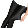 Calça Legging de Veludo Forrada Feminina Outono e Inverno Roupa Externa Calça Brilhante Calça Quente Slim Engrossada Calça Elástica de Pé Tamanho Grande