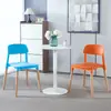 Cadeira de Plástico Casa Encosto Popular na Internet Simples Encosto Espessado Cadeira Cadeira de Jantar Moderna Nórdica Restaurante Banqueta Casual