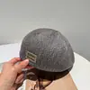 Boina de Uso Invertido Estilo Coreano para Mulheres, Novo Estilo Outono e Inverno, Chapéu Estruturado que Faz o Rosto Parecer Menor