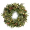 Guirlanda de Natal de 45cm para porta, videira pendurada, decoração de guirlanda de Natal, pingente de shopping, arranjo de cena