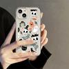 Funda Divertida de Calabaza Fantasma de Halloween para iPhone 17 Pro Max, Apple 16 Pro/15, Agujero de Precisión 14