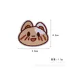 Parches bordados de combinación multiestilo transfronterizos con animales de dibujos animados, pandas, corazones y fresas, con adhesivo termofusible para decoración