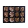 Set de 12 Bolas de Navidad Afelpadas para Árbol de Navidad, 6cm, Hechas a Mano con Lentejuelas, Decoraciones Navideñas Transfronterizas