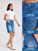 Shorts Jeans de Novo Estilo com Bigodes de Gato Transfronteiriços para Mulheres Cintura Alta Aparência Emagrecedora Calças com Bolso de Aba Elástico Fivela Fitness Shorts Casuais