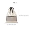 Capa de poeira para bolsa de camurça espessa Xinzao, saco de armazenamento transparente para guarda-roupa, bolsa com cordão multifuncional, transfronteiriço