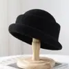 Chapéu de Bacia Decorativo Elegante de Laço de Inverno, Chapéu Elegante de Cinto, Chapéu de Pescador Resistente ao Frio e Quente, Moderno