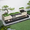 Aleación de Aluminio Fuente de Agua para Patio Muro Paisajístico Estanque para Peces Macetero Combinación Pantalla Divisoria para Terraza de Jardín Villa