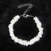 Traje de collar de concha blanca rota europea y americana transfronterizo fragmentos irregulares concha cadena para la clavícula venta directa de fábrica