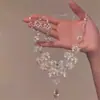 Collar de Cadena para Clavícula Estilo Palacio Retro con Flor Hueca de Pedrería, Borla de Gota de Agua, Conjunto de Accesorios de Moda de Lujo Nicho