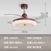 Nueva Luz de Ventilador Moderna para Sala de Estar Estilo Vintage Crema Protección Ocular Silenciosa Viento Fuerte Simple para Dormitorio Comedor Luz de Ventilador Eléctrico