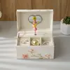 Caja de Regalo Personalizada para Niños con Joyería, Caja Giratoria de Cumpleaños con Mecanismo de Cuerda, Caja de Regalo Musical Giratoria de Ballet para Almacenamiento de Joyería