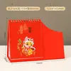 Calendario de Escritorio de Cuero Nuevo Personalizado Año 2025 de la Serpiente Adorno de Calendario de Escritorio Creativo para Empresas Regalo