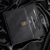 Caderno A5 Business Espessado Conjunto com Caixa de Presente Caderno para Reunião de Escritório Diário Simples com Logo Imprimível