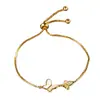 Pulseira de Zircônia Elegante Borboleta de Alta Qualidade para Puxar Feminina Joias da Moda Presente para Melhor Amiga Estudante Joias Versáteis no Atacado