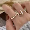 Anel Aberto Estrela Fashion, Requintado, Luxo Leve, High-End, Nicho, Versátil, Design Diário Personalizado, Joia para o Dia a Dia