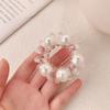Corea del Sur Dongdaemun Mismo Estilo Perla Línea Telefónica Anillo para el Cabello Celebridad de Internet para Mujer Cuerda Simple para la Cabeza Bola en la Cabeza Cola de Caballo Banda Elástica Accesorios para el Cabello