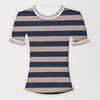 Tejido de punto de algodón personalizado con patrón de rayas, adecuado para camisetas y camisetas interiores de moda de primavera y verano; tejido elástico, transpirable y apto para la piel