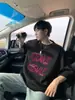 Camiseta Masculina Pesada de Manga Curta Estilo Americano, Nova Marca de Moda Tendência Verão 2026, Top Fresco Meia-Manga Estilo High-Street para Meninos