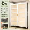 Estante de Cocina de Pie Gabinete de Almacenamiento Multicapa Horno de Microondas Doméstico Gabinete Multifuncional con Puerta Gabinete de Almacenamiento a Prueba de Polvo
