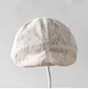 Gorra Plana de Pana Nueva de Otoño/Invierno con Rayas de Color Mixto, Unisex, Moda Versátil, Gorra de Béisbol con Temperamento