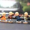 Shaolin Dança com Facas Kung Fu Pequeno Monge Console Central Enfeites de Carro Artesanato de Resina Cênica Criativa Decorações para Casa