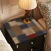 Protetor de Mesa de Cabeceira de Quarto, Toque de Luxo Leve e de Alta Qualidade, Toalha de Mesa Sem Lavagem, Capa Impermeável e à Prova de Poeira para Tampo de Sapateira