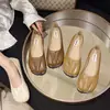 Zapatos de cuero para mujer con pliegues estilo francés, nuevo modelo primavera-verano 2026, suela blanda, antideslizantes, cómodos, mocasines slip-on ligeros