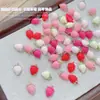 Joias para Nail Art de Morango Creme Popular na Internet Rosa Tridimensional Pequeno Fruto Morango Acessórios para Broca de Unha