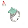 Anel Retro Europeu e Americano em Prata de Lei S925 Feminino com Zircônia Embutida Anel Casual Estilo Frio Presente Atacado Fabricante