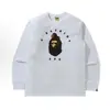 Suministro Transfronterizo y Comercio Exterior Mayorista Marca de Moda Camiseta de Manga Larga Cabeza de Mono Camiseta Base Pesada Tiburón 1